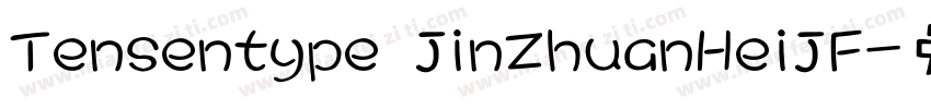 Tensentype JinZhuanHeiJF字体转换